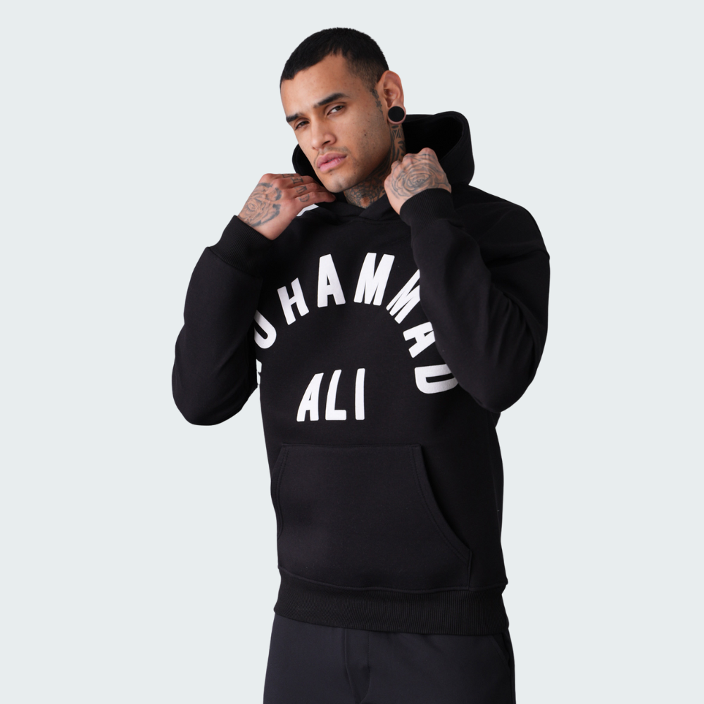 Hoodie Oversize Muhammad Ali – Noir