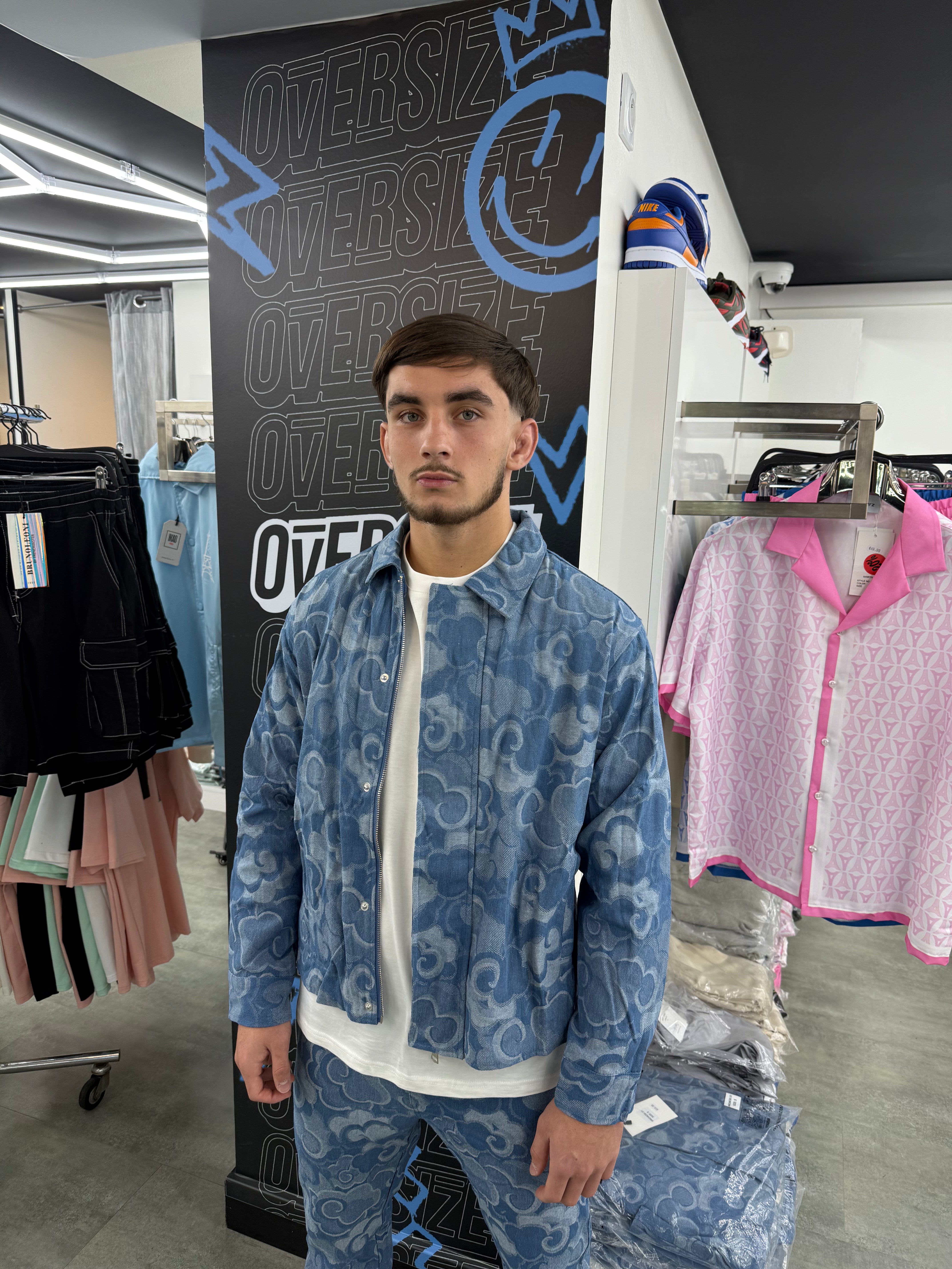 Ensemble brodé Floral Oversize