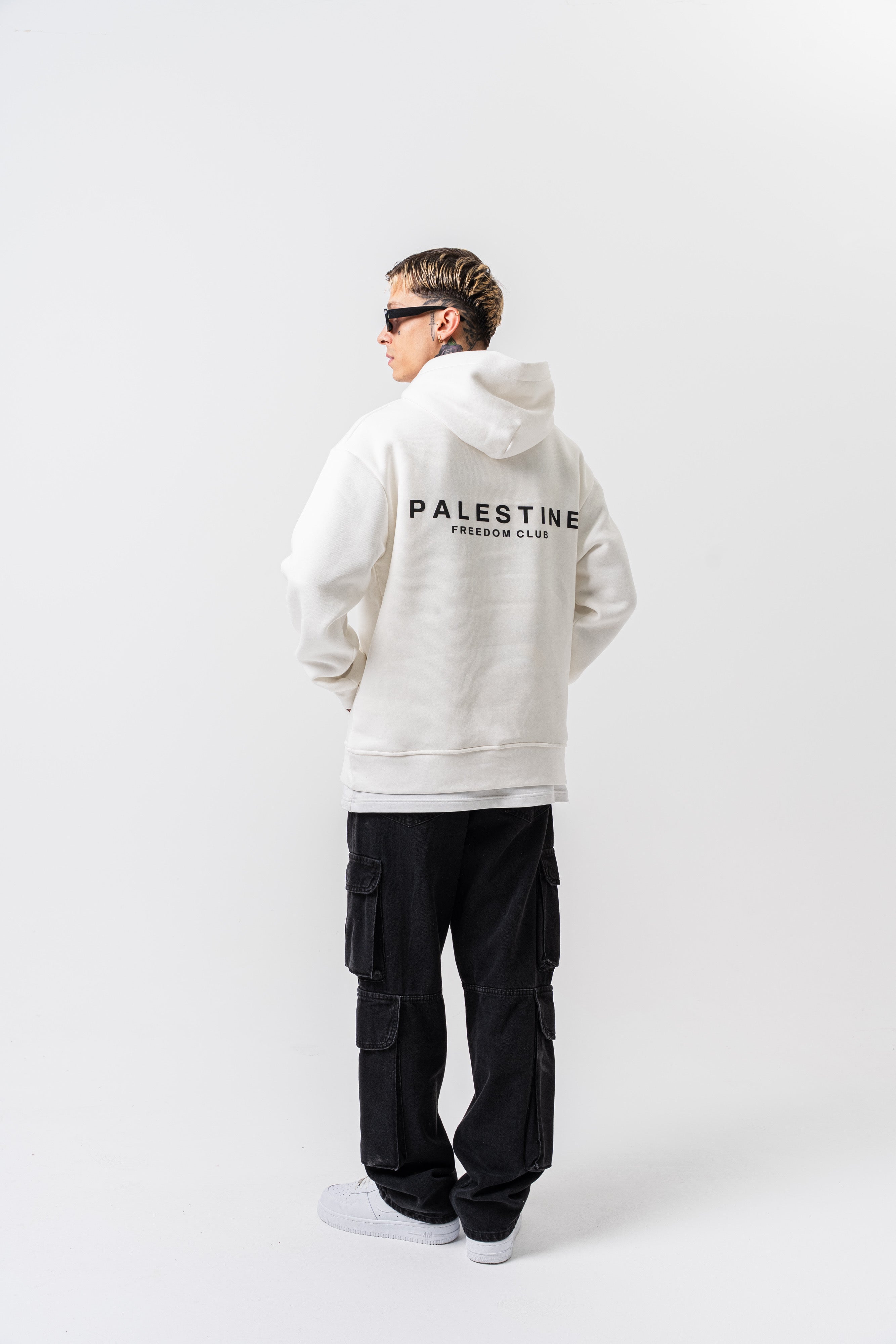 Sweat Palestine "Freedom Club" – Blanc