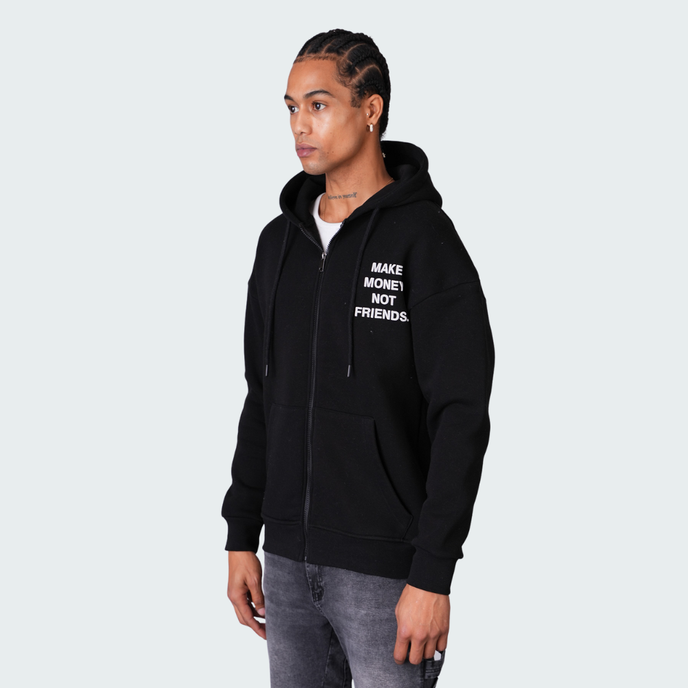 Sweat Hustler Zip Noir