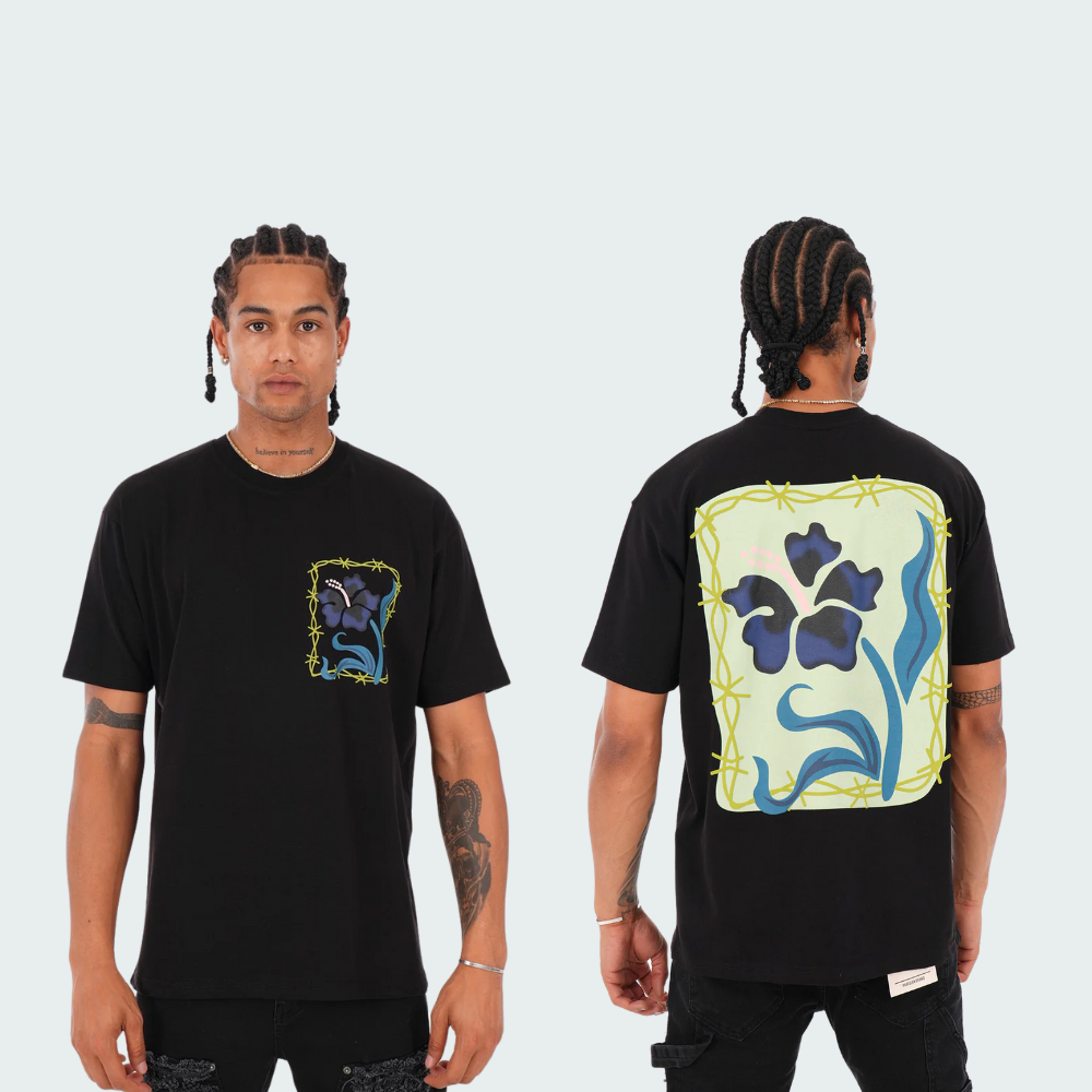 T-Shirt Bloom Art Noir