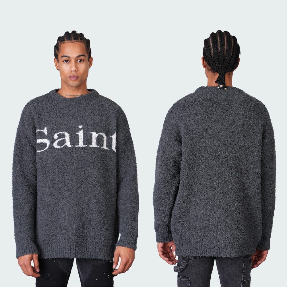 Pull Douillet "Saint" Gris