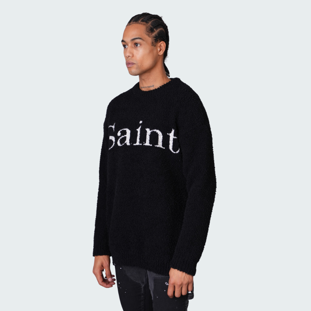 Pull Douillet "Saint" Noir