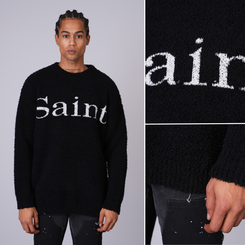 Pull Douillet "Saint" Noir