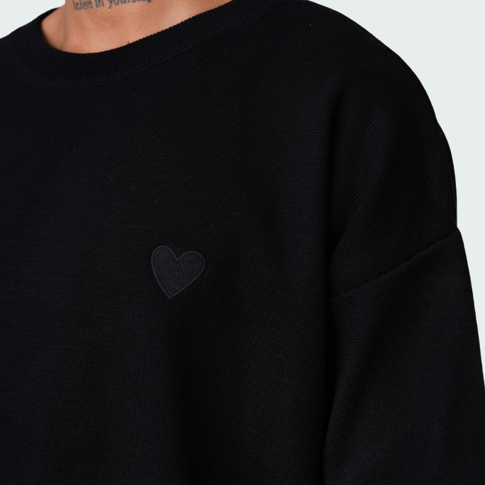 Pull-over Black Heart