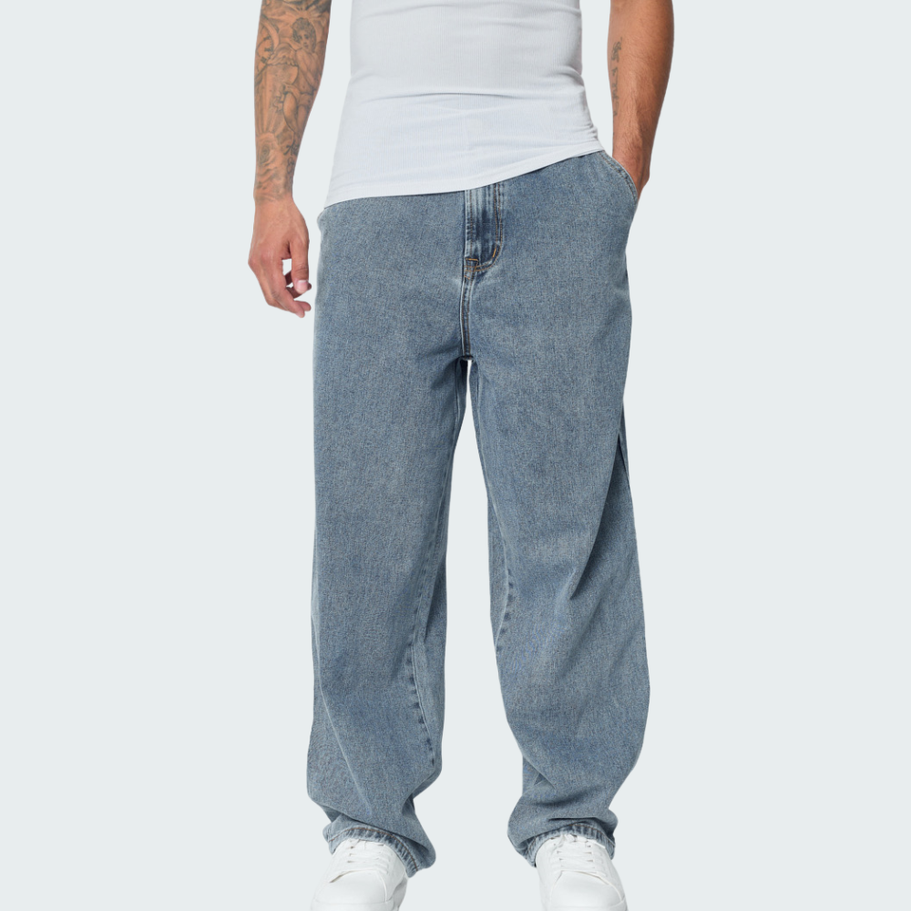 Pantalon Cargo Denim Relaxed