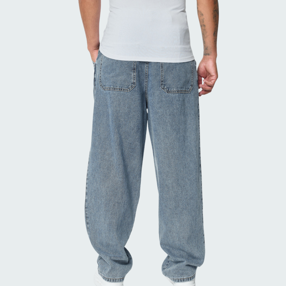 Pantalon Cargo Denim Relaxed