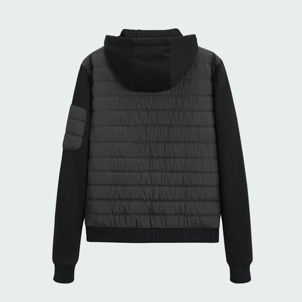 Veste Hybrid Matelassée Noir