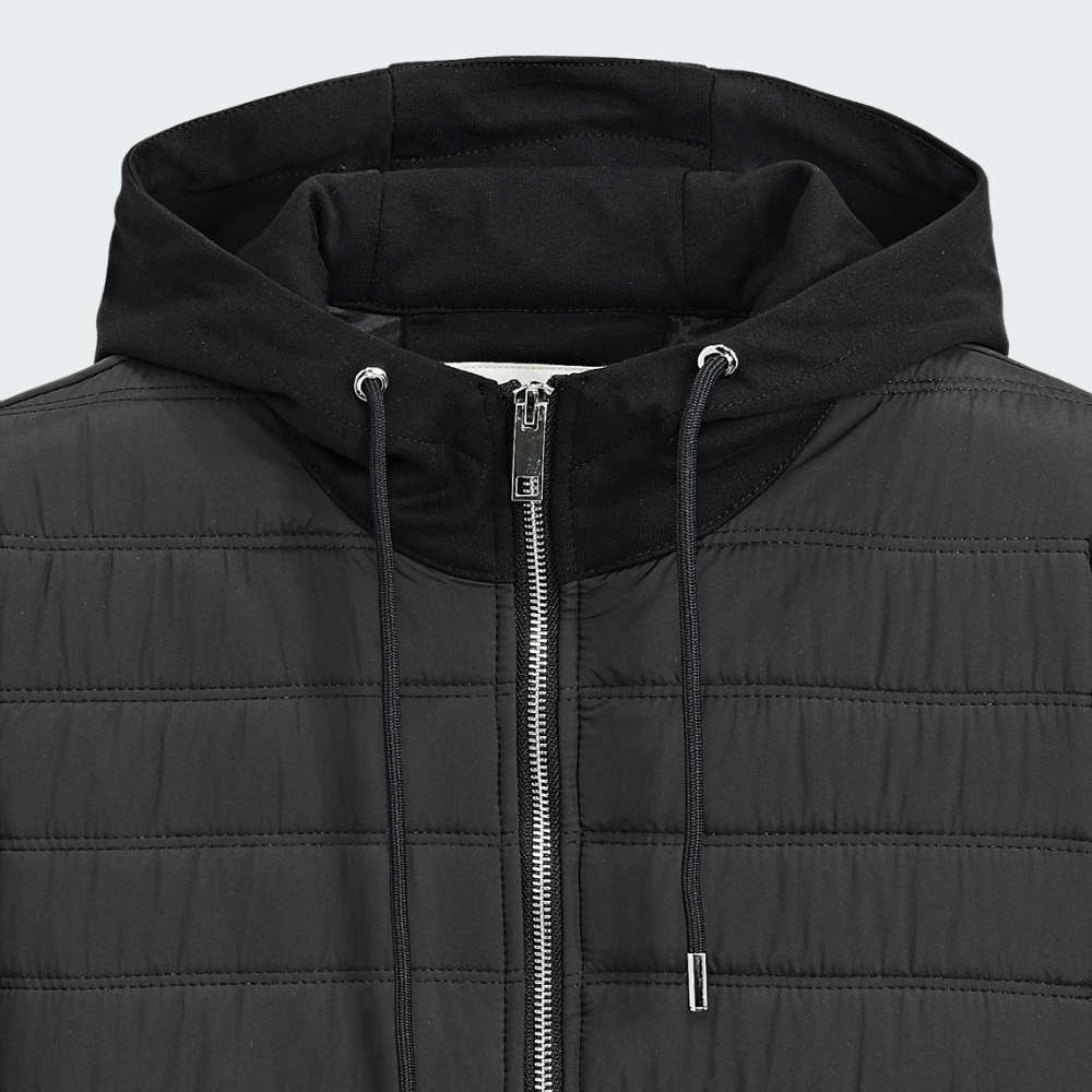 Veste Hybrid Matelassée Noir