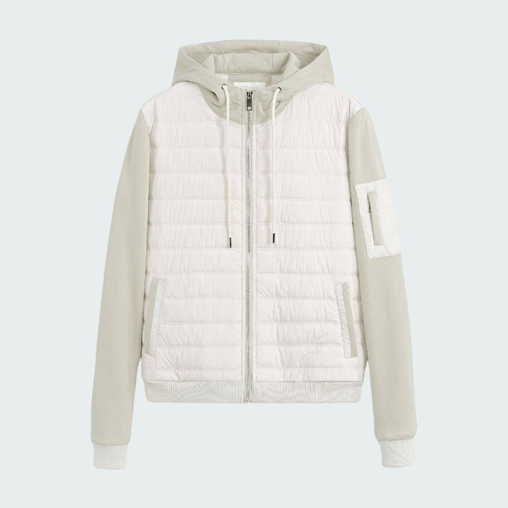 Veste Hybrid Matelassée Ivory