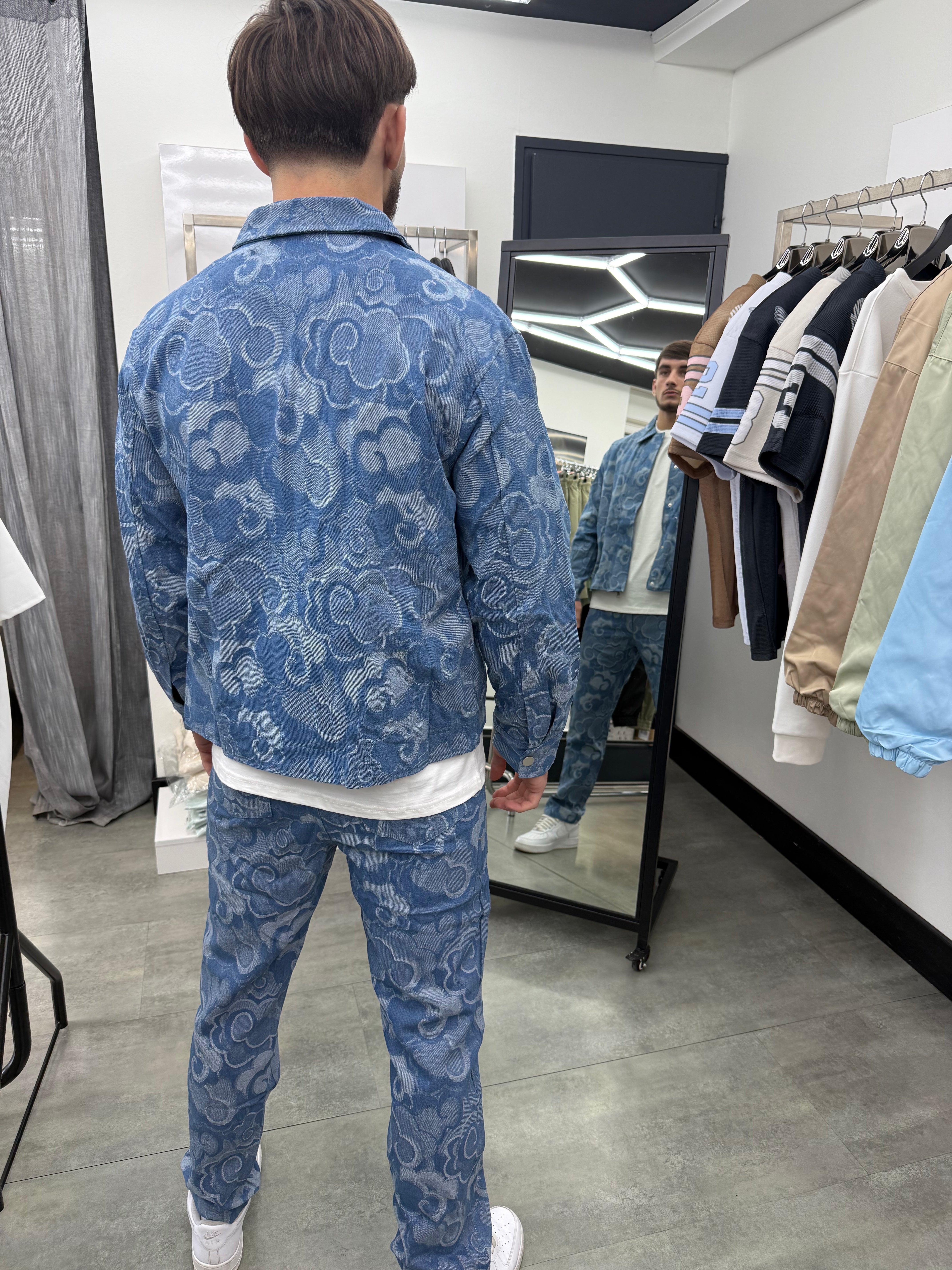 Ensemble brodé Floral Oversize