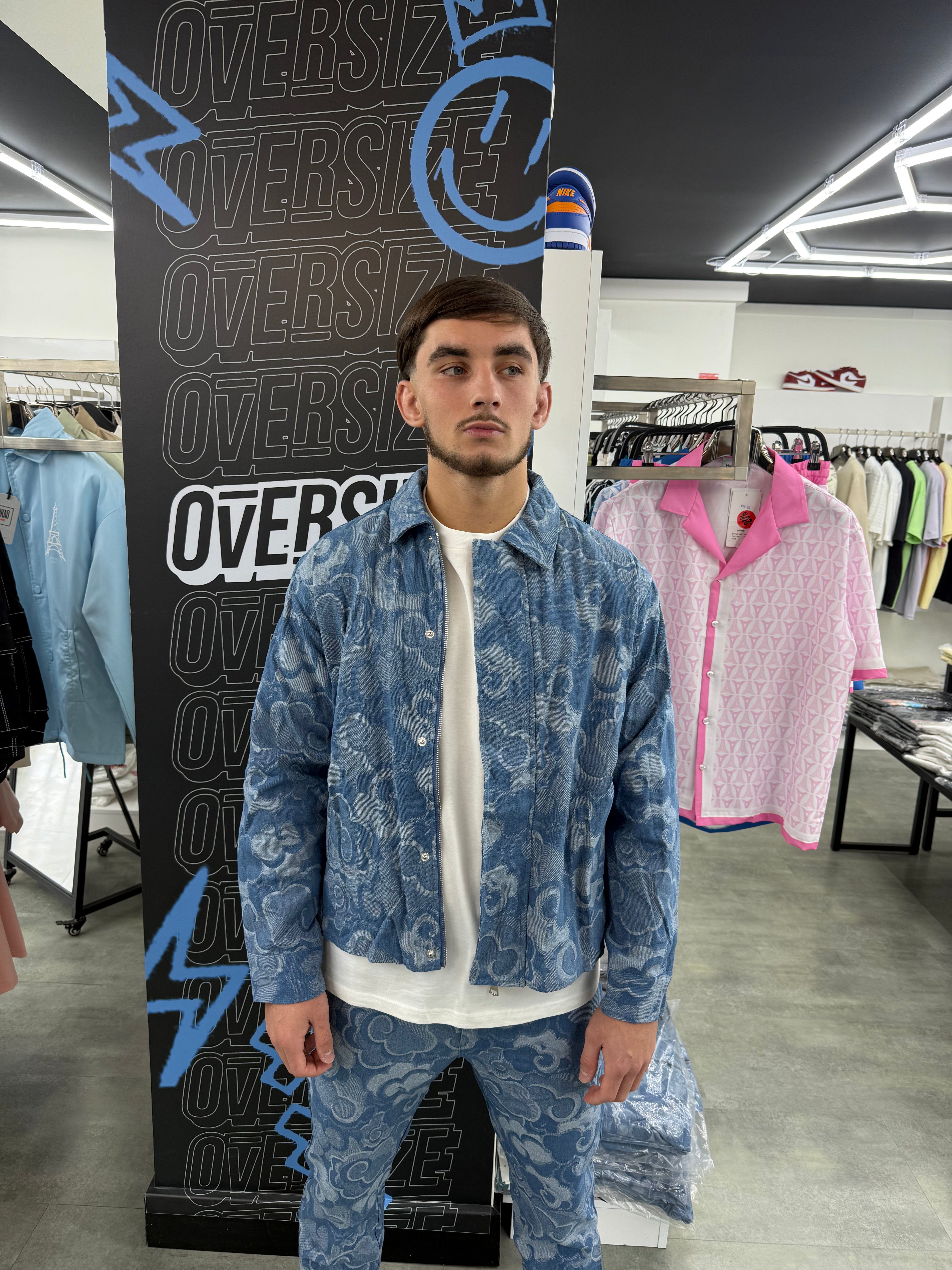 Ensemble brodé Floral Oversize