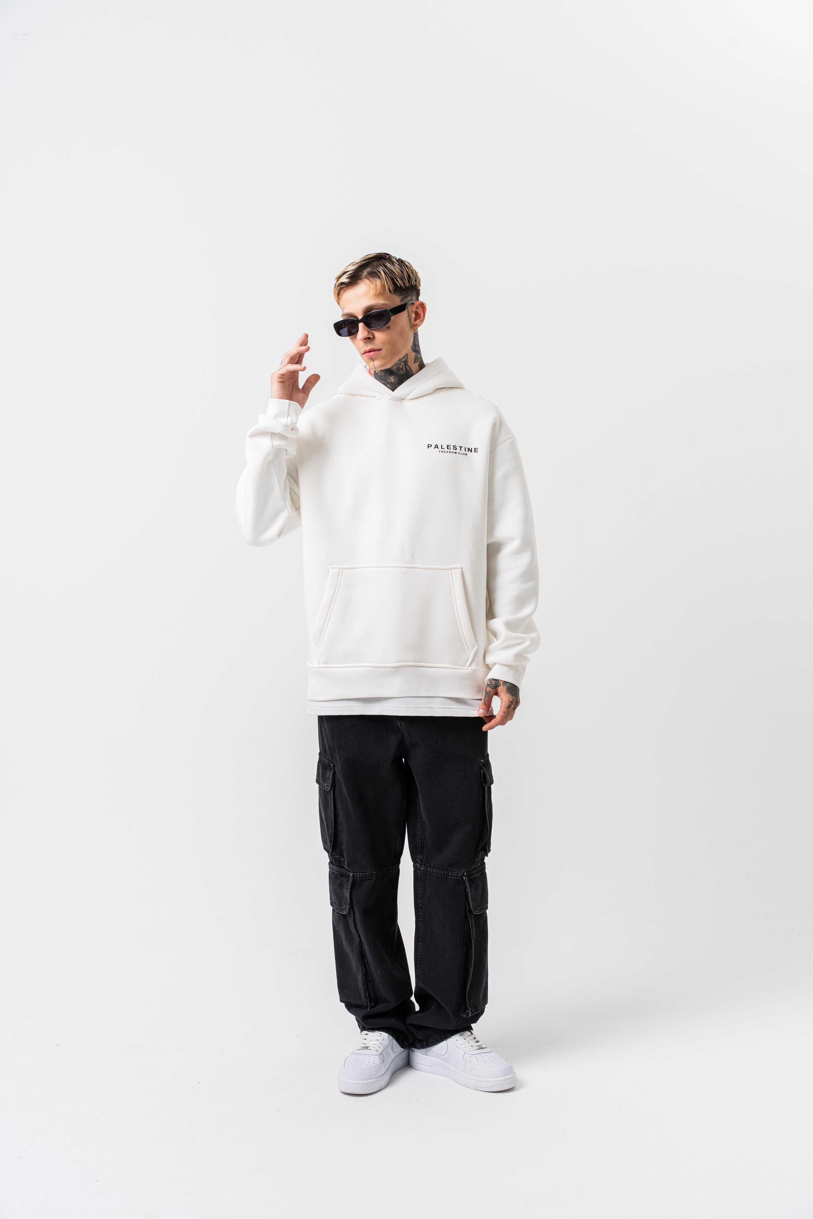 Sweat Palestine "Freedom Club" – Blanc