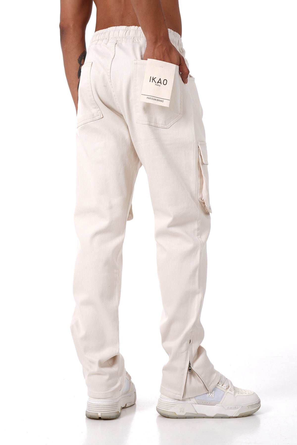Pantalon Cargo Streetwear – Beige Champagne