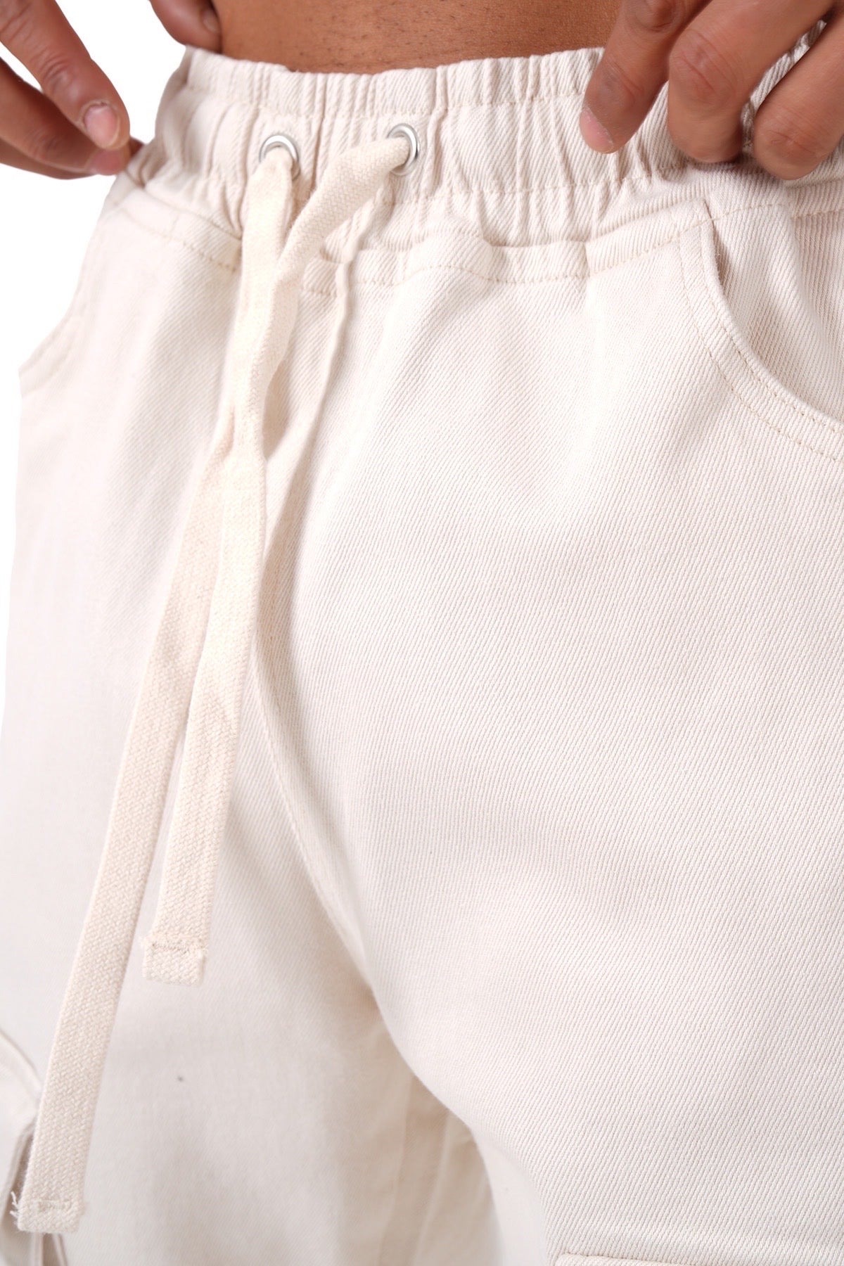 Pantalon Cargo Streetwear – Beige Champagne